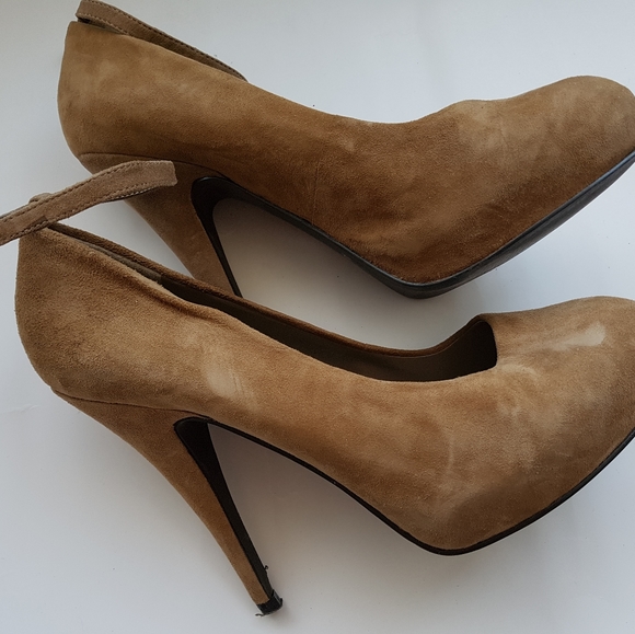 ALDO SUEDE ankle strap pumps - Picture 1 of 5